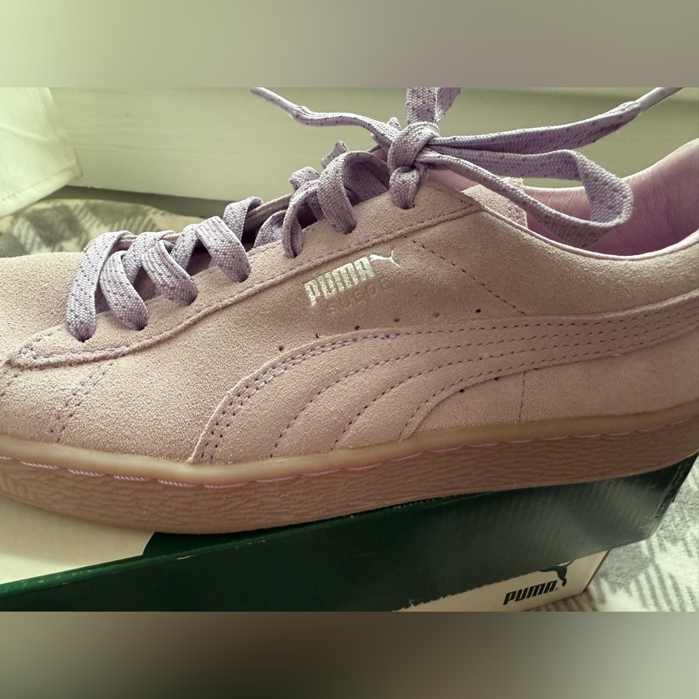 Puma Purple Sneakers Suede Low-Top